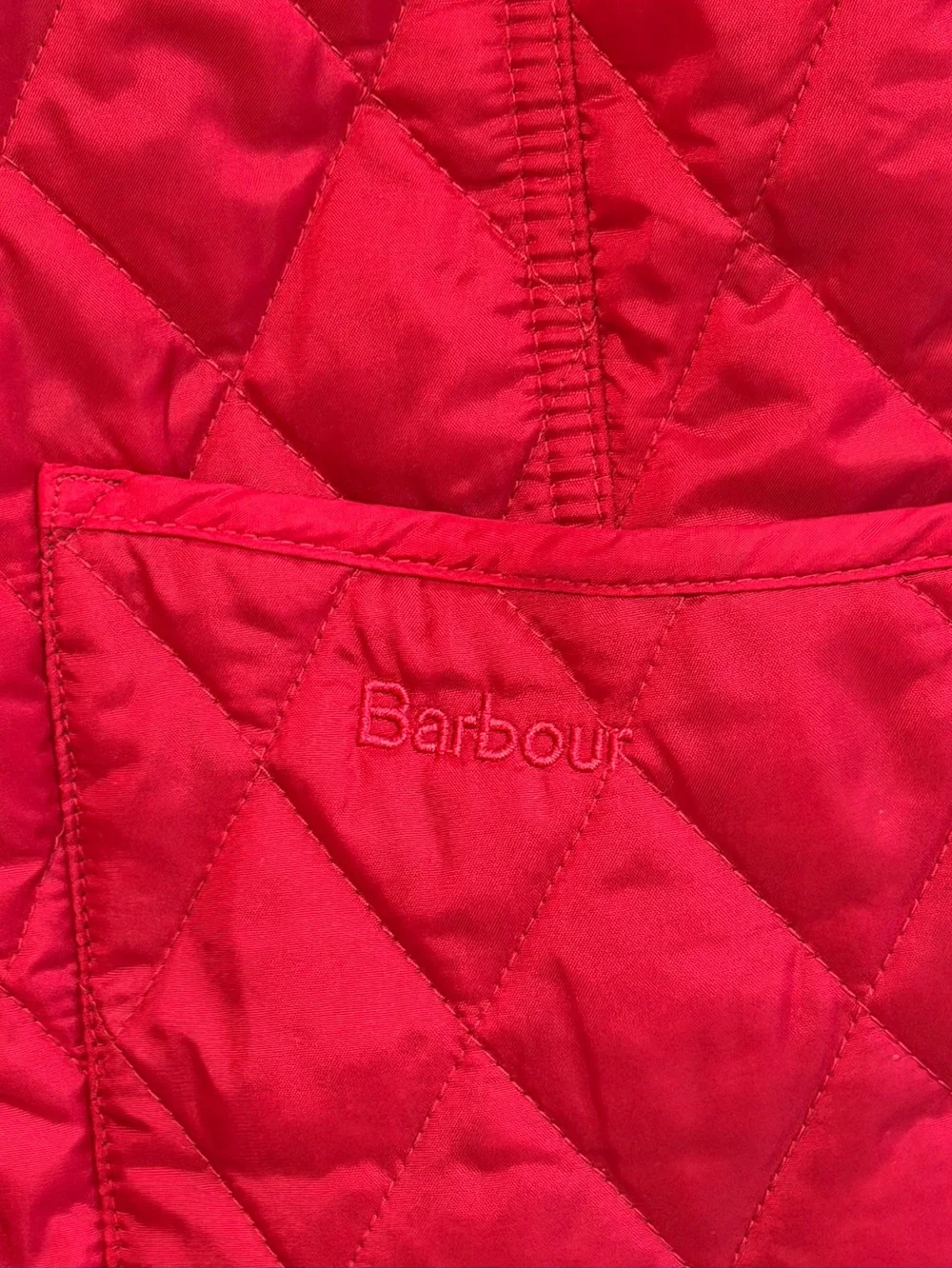 Barbour Women’s Quilted Vest Size 10 Red Fall winter